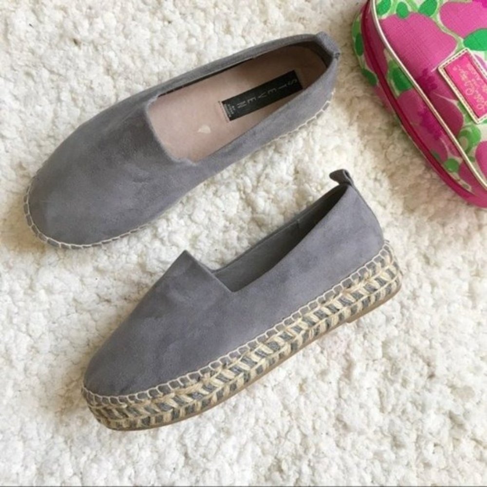 Steve Madden Pikko Gray Hued Platform Espadrilles